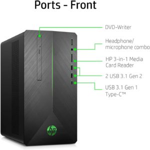 HP Pavilion Gaming Desktop Connectivity Ports