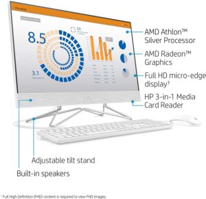 HP Premium 24 All-in-One Desktop Athlon Silver 3050U
