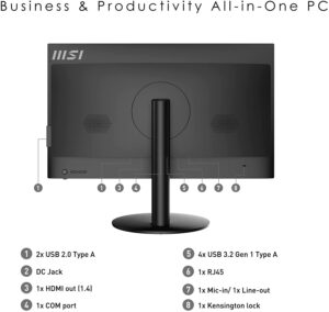 MSI PRO AP241 AIO Desktop Connectivity