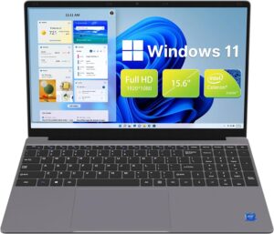 Maxsignage 15.6'' Laptop, Windows 11 Laptop Computer, 12GB DDR4 RAM 512GB SSD, Intel Celeron Quad Core Jasper Lake N5095
