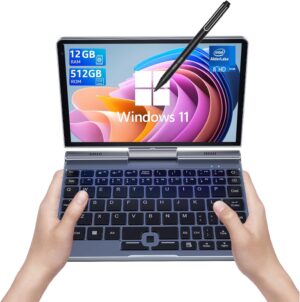 KOOSMILE 8-inch HD Touchscreen Mini Laptop with Intel N100 CPU