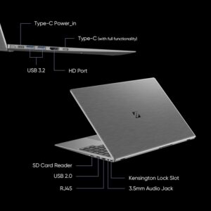 ZENAERO AeonBook 15.6 Laptop 12GB RAM 512GB NVMe SSD 12th Gen Intel Alder Lake-N95 Connectivity