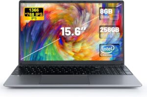 UGRIHACH Laptop with Celerın N5095, 8GB RAM & 256GB SSD